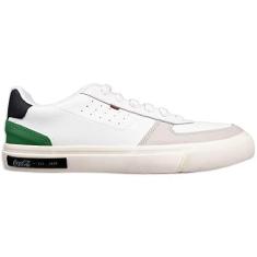 Imagem de Tênis Coca Cola Hoop Branco e Verde