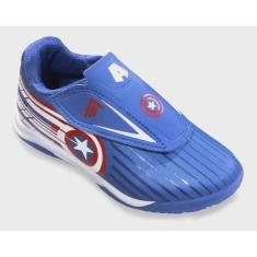 Imagem de Chuteira Futsal Marvel Dray Capitão America Infantil