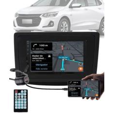 Imagem de Multimídia 7" Polegadas GM Onix 2020 em Diante + Câmera de Ré + Moldur