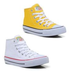 Imagem de Tenis Feminino All Kit 2 Pares Cano Alto Star Hi Ct Authentic 123Bo -