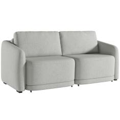 Imagem de Sofá Cama para Sala de Estar 2 Lugares 216cm Montserrat K01 Linho Cinza - Lyam Decor