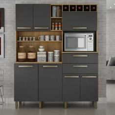 Imagem de Armário de Cozinha 7 Portas 2 Gavetas Monte Rey Valdemóveis