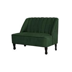 Imagem de Namoradeira Teles Decorativa 2 Lugares Suede Verde Militar