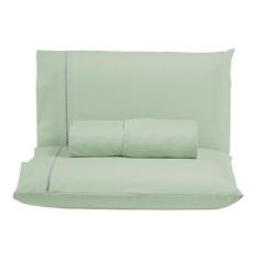 Imagem de Kit Jogo Lençol Ponto Palito Queen 3 Peças 300 Fios 100% Algodão - Nar