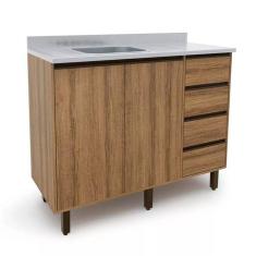 Imagem de Balcão de Cozinha com Tampo Conect 2 pt 4 gv Cinamomo