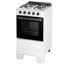 Imagem de Fogão Esmaltec 4 Bocas Ideal Pop com Mesa em Inox Branco - Bivolt
