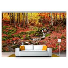 Imagem de Papel De Parede Cachoeira Natureza Outono 3D 6M² Nch182