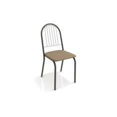 Imagem de Conjunto 4 Cadeiras Metal Noruega Kappesberg Cromado/Capuccino