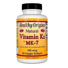 Imagem de Vitamina K2 MK-7 100 mcg 60 Softgels Healthy Origins