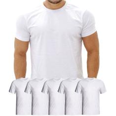 Imagem de Kit 5 camisetas básicas masculina t-shirt 100% algodão  lisa TWO2 create