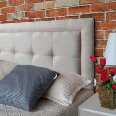 Imagem de Cabeceira Painel Queen Veneza Luxor 05 Linho Bege 160 X 60 RBL