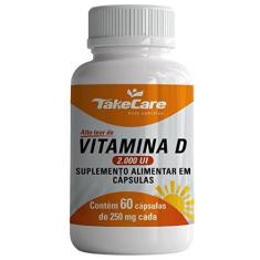 Imagem de VITAMINA D3 COLECALCIFEROL 2000UI APENAS 1 CÁPSULA AO DIA 60 CÁPSULAS - TAKE CARE
