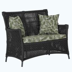 Imagem de 1 Sofá área Externa Igapó Alumínio Preta Corda Náutica E5 Preto