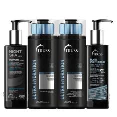 Imagem de Kit TRUSS Ultra Hydration Night Spa Hair Protector Quarteto (4 Produto