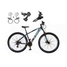 Imagem de  Bicicleta aro 29 Ksw Xlt 24v Câmbios Shimano Freios Hidráulicos Garfo com Suspensão - Preto\Azul