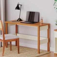 Imagem de Escrivaninha 120cm Ananda Cabecasa Madeiramadeira Off-white/Mel