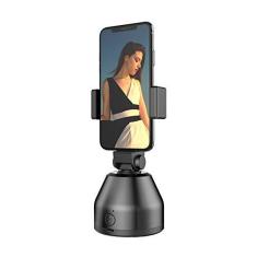 Imagem de TYESHA Suporte de telefone celular com rastreamento de rosto inteligente, Gimbal AI, fotógrafo de robô pessoal, bastão de selfie giratório de 360°, suporte de tiro em pé