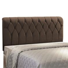 Imagem de Cabeceira Miami Cama Box Casal 140 Cm Suede Marrom D'rossi