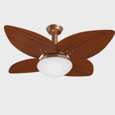 Imagem de Ventilador de Teto Jet Aspen Venti-delta Cobre 4Pás Rádica Mogno 110 V