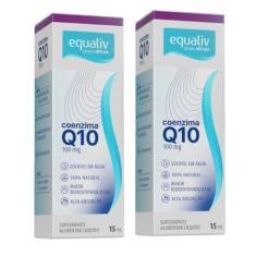 Imagem de Kit 2 Coenzima Q10 100mg - Fórmula de Alta Absorção (15mL) - Suplemento Natural da Equaliv para Energia
