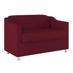 Imagem de Namoradeira Elegante 2 Lugares Sala De Estar – Balaqui Decor Cor: marsala