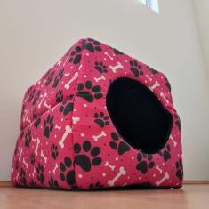 Imagem de Cama Toca Tipo Iglu Cães Pequenos E Gatos - 2 Em 1 Pet Lover - Okiitec