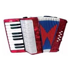 Imagem de Acordeon Sanfona Infantil 8 Baixos Brinquedo Crianças - Vermelha - Toy