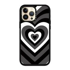 Imagem de Capa de telefone macia de borboleta de coração de amor colorido bonito para iphone 12 13 mini 11 pro max se 2020 7 8 plus 13pro xs max x xr capa, coração branco preto, para iphone 11