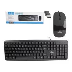 Imagem de Teclado E Mouse Com Fio Office Basic - Ley-214 Preto - Lehmox