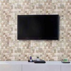 Imagem de Papel de Parede Adesivo Lavável Pedra Quadradinhos