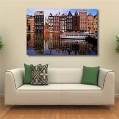 Imagem de Quadro Decorativo Cidade Amsterdã - Tela em Tecido
