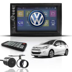 Imagem de Kit Central Multimídia Mp5 2 Din Bt Espelha Câm Citroen C3