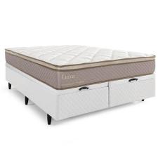 Imagem de Cama Box Baú Queen Herval Lucca, Molas Ensacadas, 73X158x198 Cm