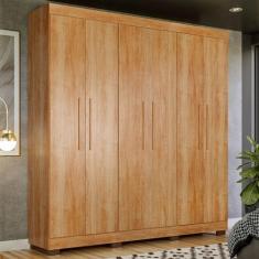 Imagem de Guarda-Roupa Casal Flórida 100% Mdf 6 Portas 4 Gavetas Amadeirado 4460