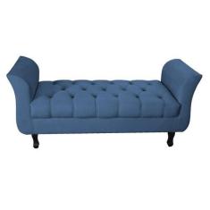 Imagem de Recamier Grecia Decorativa 150cm Suede Azul Marinho - Montanaris Decor