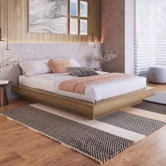 Imagem de Cama Queen Zurique Marrom - Art In Móveis