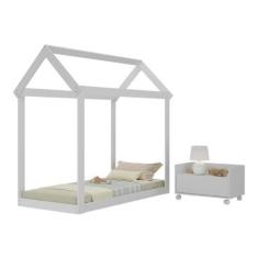 Imagem de Cama Infantil Montessoriana para Colchão 150x70cm com Mesa de Cabeceir