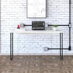 Imagem de Mesa Dynamica 135x50x75cm Snow - Est.preta Snow - Est.preta
