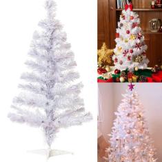 Imagem de Arvore De Natal Pinheiro Canadense Branca 90Cm 86 Galhos Casa Decoração Enfeites Natalinos A0021