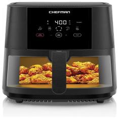 Imagem de Fritadeira Eletrica Airfryer 8L Com Painel Digital E Temperatura Ajustavel, 110V, Chefman Rj38 Sqpf 8Tw, Preto