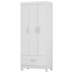 Imagem de Guarda Roupa Solteiro 03 Portas 31060 Branco Demobile Branco