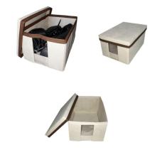 Imagem de Kit 3 Caixa Sapato Com Visor e Tampa Mini Praticidade Armazenamento Tênis Bota Chinelo