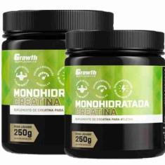 Imagem de Creatina 250g Monohidratada Growth Supplements Kit 2 Potes