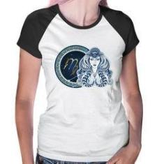 Imagem de Baby Look Raglan Signo Virgem Astrologia - Foca Na Moda