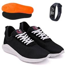 Imagem de Tênis Masculino Caminhada Academia De Amarrar Com Palmilha Gel + Relógio-Masculino