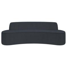 Imagem de Sofá 5 Lugares Para Sala De Estar Living 280cm Koane D06 Bouclê Cinza Escuro - Mpozenato