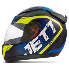 Imagem de Capacete Feminino Masculino Fechado Jett Evo Line Fosco Pro Tork, 58, 