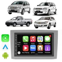 Imagem de Kit Multimidia Android Corsa Montana 2002-2012 7 Pol Carplay Youtube -