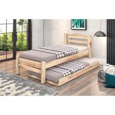 Imagem de Bicama de Solteiro Madeira Maciça Sem Pintura