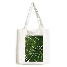 Imagem de Sunshine Leaf Plant Picture Nature Tote Canvas Bag Bolsa de compras casual
